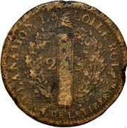 France 2 Sols Louis XVI 1792 MA KM# 603.11 2 S LA NATION LA LOI LE ROI L'AN 4 DE LA LIBERTÉ coin reverse France 2 Sols Louis XVI 1792 MA KM# 603.11 2 S LA NATION LA LOI LE ROI L'AN 4 DE LA LIBERTÉ coin reverse