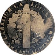 France 2 Sols Louis XVI 1792 N KM# 603.12 LA NATION LA LOI LE ROI 2 S L'AN 4 DE LA LIBERTE coin reverse France 2 Sols Louis XVI 1792 N KM# 603.12 LA NATION LA LOI LE ROI 2 S L'AN 4 DE LA LIBERTE coin reverse
