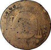 France 2 Sols First Republic. La Rochelle 1793//LAN II H KM# 621.6 LIBERTE EGALITE 2. S. H 1793 coin reverse