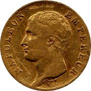 France 20 Francs Napoleon I 1806 A KM# 674.1 NAPOLEON EMPEREUR coin obverse France 20 Francs Napoleon I 1806 A KM# 674.1 NAPOLEON EMPEREUR coin obverse