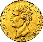 France 20 Francs Napoleon I AN12 A KM# 651 BONAPARTE PREMIER CONSUL coin obverse France 20 Francs Napoleon I AN12 A KM# 651 BONAPARTE PREMIER CONSUL coin obverse