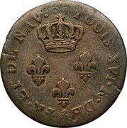 France 3 Sous Louis XVI 1781 Requires Confirmation KM# 2a LOUIS XVI R DE FR ET DE NAV coin obverse