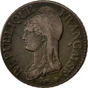 France 5 Centimes Napoleon I LAN 8 (1799-1800) BB KM# 640.4 REPUBLIQUE FRANÇAISE DUPRÉ coin obverse France 5 Centimes Napoleon I LAN 8 (1799-1800) BB KM# 640.4 REPUBLIQUE FRANÇAISE DUPRÉ coin obverse