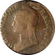 France 5 Centimes Napoleon I LAN 8 (1799-1800) G KM# 640.6 REPUBLIQUE FRANÇAISE DUPRÉ coin obverse France 5 Centimes Napoleon I LAN 8 (1799-1800) G KM# 640.6 REPUBLIQUE FRANÇAISE DUPRÉ coin obverse