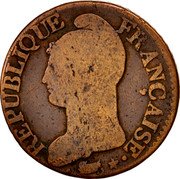 France 5 Centimes Napoleon I LAN 8 (1799-1800) I KM# 640.7 REPUBLIQUE FRANÇAISE DUPRÉ coin obverse France 5 Centimes Napoleon I LAN 8 (1799-1800) I KM# 640.7 REPUBLIQUE FRANÇAISE DUPRÉ coin obverse