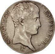 France 5 Francs Napoleon I 1806 Q KM# 673.10 NAPOLEON EMPEREUR. coin obverse France 5 Francs Napoleon I 1806 Q KM# 673.10 NAPOLEON EMPEREUR. coin obverse
