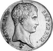 France 5 Francs Napoleon I 1807 W KM# 673.13 NAPOLEON EMPEREUR. coin obverse France 5 Francs Napoleon I 1807 W KM# 673.13 NAPOLEON EMPEREUR. coin obverse