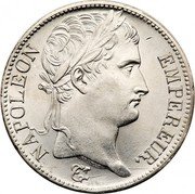 France 5 Francs Napoleon I 1811 A KM# 694.1 NAPOLEON EMPEREUR BRENET TR coin obverse France 5 Francs Napoleon I 1811 A KM# 694.1 NAPOLEON EMPEREUR BRENET TR coin obverse