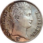 France 5 Francs Napoleon I 1811 B KM# 694.2 NAPOLEON EMPEREUR BRENET coin obverse France 5 Francs Napoleon I 1811 B KM# 694.2 NAPOLEON EMPEREUR BRENET coin obverse