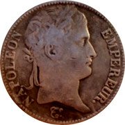 France 5 Francs Napoleon I 1812 H KM# 694.6 NAPOLEON EMPEREUR BRENET coin obverse France 5 Francs Napoleon I 1812 H KM# 694.6 NAPOLEON EMPEREUR BRENET coin obverse