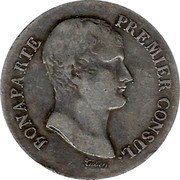 France 5 Francs Napoleon I AN12 K KM# 659.8 BONAPARTE PREMIER CONSUL. TIOLIER coin obverse France 5 Francs Napoleon I AN12 K KM# 659.8 BONAPARTE PREMIER CONSUL. TIOLIER coin obverse