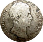 France 5 Francs Napoleon I AN12 M KM# 660.8 NAPOLEON EMPEREUR coin obverse France 5 Francs Napoleon I AN12 M KM# 660.8 NAPOLEON EMPEREUR coin obverse