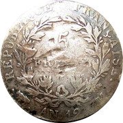 France 5 Francs Napoleon I AN12 M KM# 660.8 RÉPUBLIQUE FRANÇAISE. 5 FRANCS. AN 12 M coin reverse France 5 Francs Napoleon I AN12 M KM# 660.8 RÉPUBLIQUE FRANÇAISE. 5 FRANCS. AN 12 M coin reverse