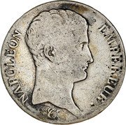 France 5 Francs Napoleon I AN13 K KM# 662.8 NAPOLEON EMPEREUR. coin obverse France 5 Francs Napoleon I AN13 K KM# 662.8 NAPOLEON EMPEREUR. coin obverse