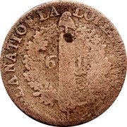France 6 Deniers Louis XVI 1792 MA KM# 610.4 LA NATION LA LOI LE ROI 6 D. L'AN 4 DE LA LIBERTÉ coin reverse