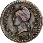 France Centime Napoleon I LAN 8 (1799-1800) A KM# 646 REPUBLIQUE FRANÇAISE DUPRÉ coin obverse France Centime Napoleon I LAN 8 (1799-1800) A KM# 646 REPUBLIQUE FRANÇAISE DUPRÉ coin obverse