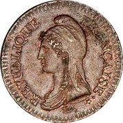 France Decime Napoleon I LAN 5 (1796-97) W KM# 644.11 REPUBLIQUE FRANÇAISE DUPRÉ coin obverse France Decime Napoleon I LAN 5 (1796-97) W KM# 644.11 REPUBLIQUE FRANÇAISE DUPRÉ coin obverse