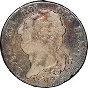 France ECU Louis XVI 1792 BB KM# 616 LOUIS XVI ROI DES FRANÇAIS. 1792. coin obverse France ECU Louis XVI 1792 BB KM# 616 LOUIS XVI ROI DES FRANÇAIS. 1792. coin obverse