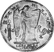 France ECU Louis XVI 1793 W KM# 615.14 DUPRE L'AN 4 DE LA LIBERTÉ W REGNE DE LA LOI coin reverse France ECU Louis XVI 1793 W KM# 615.14 DUPRE L'AN 4 DE LA LIBERTÉ W REGNE DE LA LOI coin reverse