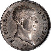 France Franc Napoleon I 1807 A KM# 681 NAPOLEON EMPEREUR. TIOLIER coin obverse France Franc Napoleon I 1807 A KM# 681 NAPOLEON EMPEREUR. TIOLIER coin obverse