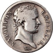 France Franc Napoleon I 1812 D KM# 692.5 NAPOLEON EMPEREUR. TIOLIER coin obverse France Franc Napoleon I 1812 D KM# 692.5 NAPOLEON EMPEREUR. TIOLIER coin obverse