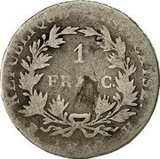 France Franc Napoleon I AN12 H KM# 649.5 1 FRANC REPUBLIQUE FRANÇAISE AN12 H coin reverse France Franc Napoleon I AN12 H KM# 649.5 1 FRANC REPUBLIQUE FRANÇAISE AN12 H coin reverse