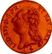 France Louis D'or Louis XVI 1785 A KM# 590 LUD XVI D G FR ET NAV REX DUVIV. coin obverse France Louis D'or Louis XVI 1785 A KM# 590 LUD XVI D G FR ET NAV REX DUVIV. coin obverse