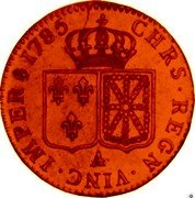 France Louis D'or Louis XVI 1785 A KM# 590 CHRS REGN VINC IMPER 1785 A coin reverse France Louis D'or Louis XVI 1785 A KM# 590 CHRS REGN VINC IMPER 1785 A coin reverse