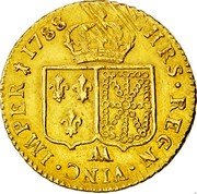 France Louis D'or Louis XVI 1788 AA KM# 591.2 CHRS REGN VINC IMPER 1788 AA coin reverse France Louis D'or Louis XVI 1788 AA KM# 591.2 CHRS REGN VINC IMPER 1788 AA coin reverse