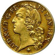 France Louis D'or (Louis XV) KM# 513.18 LUD XV D G FR ET NAV REX coin obverse France Louis D'or (Louis XV) KM# 513.18 LUD XV D G FR ET NAV REX coin obverse