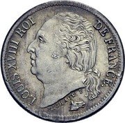 France 1/2 Franc Louis XVIII 1820 A KM# 708.1 LOUIS XVIII ROI DE FRANCE. coin obverse France 1/2 Franc Louis XVIII 1820 A KM# 708.1 LOUIS XVIII ROI DE FRANCE. coin obverse