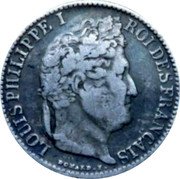 France 1/2 Franc Louis Philippe I 1845 A KM# 741.1 LOUIS PHILIPPE I ROI DES FRANÇAIS DOMARD. F. coin obverse France 1/2 Franc Louis Philippe I 1845 A KM# 741.1 LOUIS PHILIPPE I ROI DES FRANÇAIS DOMARD. F. coin obverse