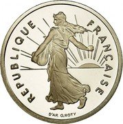 France 1/2 Franc The Sower 1994 Fish KM# 931.1 REPUBLIQUE FRANÇAISE O. ROTY coin obverse France 1/2 Franc The Sower 1994 Fish KM# 931.1 REPUBLIQUE FRANÇAISE O. ROTY coin obverse