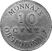 France 10 Centimes Louis XVIII Antwerp. Siege Coinage 1814 Requires Confirmation KM# 6.1 MONNAIE 10 CENT. OBSIDIONALE coin reverse France 10 Centimes Louis XVIII Antwerp. Siege Coinage 1814 Requires Confirmation KM# 6.1 MONNAIE 10 CENT. OBSIDIONALE coin reverse