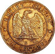 France 10 Centimes Napoleon III 1862 K KM# 798.3 EMPIRE FRANÇAIS K DIX CENTIMES coin reverse France 10 Centimes Napoleon III 1862 K KM# 798.3 EMPIRE FRANÇAIS K DIX CENTIMES coin reverse