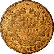 France 10 Centimes Marianne 1872 K KM# 815.2 LIBERTÉ ÉGALITÉ FRATERNITÉ 10 CENTIMES K coin reverse France 10 Centimes Marianne 1872 K KM# 815.2 LIBERTÉ ÉGALITÉ FRATERNITÉ 10 CENTIMES K coin reverse
