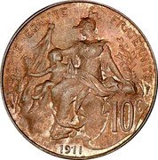 France 10 Centimes Marianne 1911 KM# 843 LIBERTE EGALITE FRATERNITE 10C DANIEL-DUPUIS 1898 coin reverse France 10 Centimes Marianne 1911 KM# 843 LIBERTE EGALITE FRATERNITE 10C DANIEL-DUPUIS 1898 coin reverse