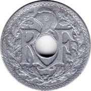 France 10 Centimes Phrygian Cap 1941 KM# 896 R F EM LINDAUER coin obverse