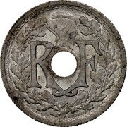 France 10 Centimes Phrygian Cap 1945 B KM# 906.2 R F EM LINDAUER coin obverse