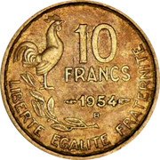 France 10 Francs Marianne 1954 B KM# 915.2 10 FRANCS 1950 B LIBERTE EGALITE FRATERNITE coin reverse France 10 Francs Marianne 1954 B KM# 915.2 10 FRANCS 1950 B LIBERTE EGALITE FRATERNITE coin reverse