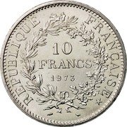 France 10 Francs Hercules Group 1973 KM# 932 REPUBLIQUE FRANÇAISE 10 FRANCS 1970 coin obverse France 10 Francs Hercules Group 1973 KM# 932 REPUBLIQUE FRANÇAISE 10 FRANCS 1970 coin obverse