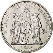 France 10 Francs Hercules Group 1973 KM# 932 LIBERTE EGALITE FRATERNITE DUPRÉ coin reverse France 10 Francs Hercules Group 1973 KM# 932 LIBERTE EGALITE FRATERNITE DUPRÉ coin reverse