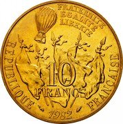 France 10 Francs 100th Anniversary of the Death of Leon Gambetta 1982 KM# 950 FRATERNITÉ EGALITÉ LIBERTÉ 10 FRANCS RÉPUBLIQUE 1982 FRANÇAISE coin obverse France 10 Francs 100th Anniversary of the Death of Leon Gambetta 1982 KM# 950 FRATERNITÉ EGALITÉ LIBERTÉ 10 FRANCS RÉPUBLIQUE 1982 FRANÇAISE coin obverse