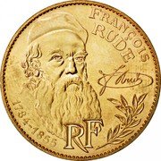 France 10 Francs 200th Birth Anniversary of Sculptor Francois Rude 1984 KM# 954 FRANÇOIS RUDE RF 1784-1855 coin obverse France 10 Francs 200th Birth Anniversary of Sculptor Francois Rude 1984 KM# 954 FRANÇOIS RUDE RF 1784-1855 coin obverse