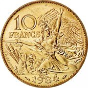France 10 Francs 200th Birth Anniversary of Sculptor Francois Rude 1984 KM# 954 10 FRANCS 1984 coin reverse France 10 Francs 200th Birth Anniversary of Sculptor Francois Rude 1984 KM# 954 10 FRANCS 1984 coin reverse