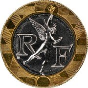 France 10 Francs Genius of the Bastille 1993 KM# 964.2 R F coin obverse France 10 Francs Genius of the Bastille 1993 KM# 964.2 R F coin obverse