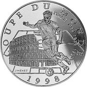 France 10 Francs World Cup - Italy 1997 Proof KM# 1165 COUPE DU MONDE ITALIE 1934 1938 1982 1998 JIMENEZ coin reverse France 10 Francs World Cup - Italy 1997 Proof KM# 1165 COUPE DU MONDE ITALIE 1934 1938 1982 1998 JIMENEZ coin reverse