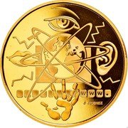 France 100 Francs Communications 2000 Proof KM# 1240 WWW J JIMENEZ coin reverse France 100 Francs Communications 2000 Proof KM# 1240 WWW J JIMENEZ coin reverse
