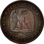 France 2 Centimes Napoleon III 1853 MA KM# 776.6 EMPIRE FRANÇAIS MA DEUX CENTIMES coin reverse France 2 Centimes Napoleon III 1853 MA KM# 776.6 EMPIRE FRANÇAIS MA DEUX CENTIMES coin reverse