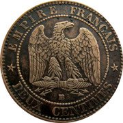 France 2 Centimes Napoleon III 1856 BB KM# 776.3 EMPIRE FRANÇAIS DEUX CENTIMES BB coin reverse France 2 Centimes Napoleon III 1856 BB KM# 776.3 EMPIRE FRANÇAIS DEUX CENTIMES BB coin reverse